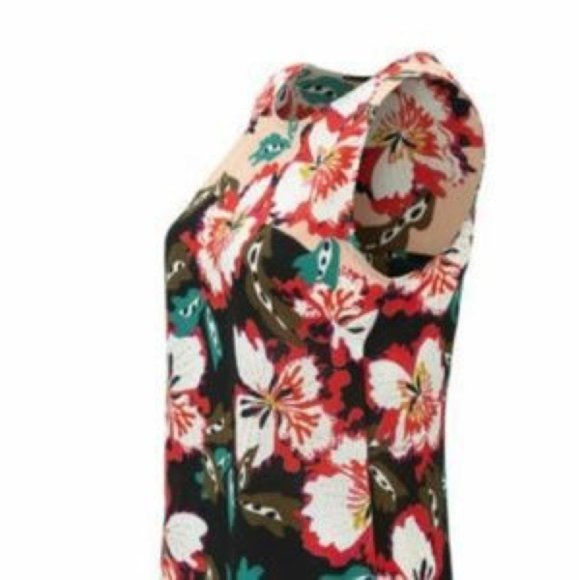 Cabi Hibiscus Floral Sleeveless Blouse #55… - Picture 5 of 10
